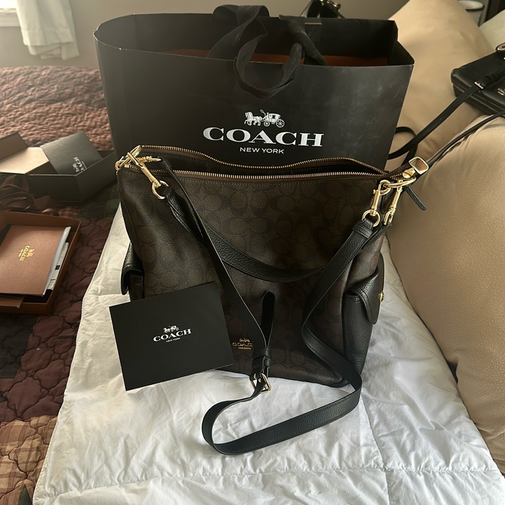 Coach Brown and Black Women's Bag